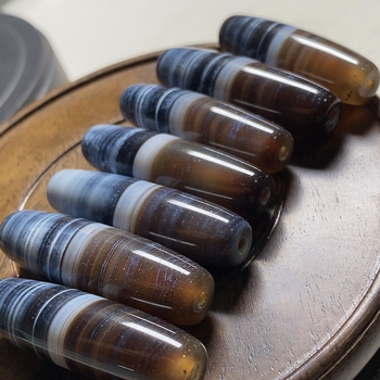 Dabas zīda ahāta kulons ar pūķa motīvu – brīvās pērlītes, amatnieka dāvana Xiaoguo Agate