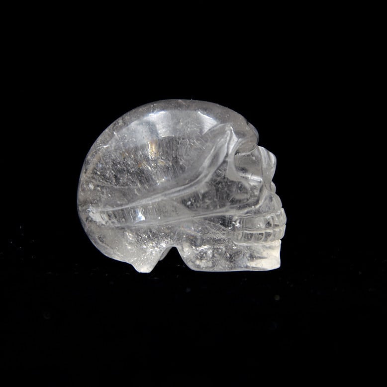 Prirodna kristalna lubanja, ručno izrezbarena ukrasna skulptura od poludragog kamena