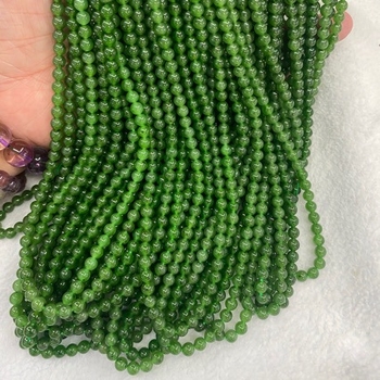 Prirodni Jasper, okrugli perli za privjesak, 108 perli, Hotan Jade, Čistoća I2