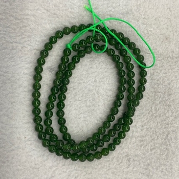 Prirodni Jasper, okrugli perli za privjesak, 108 perli, Hotan Jade, Čistoća I2