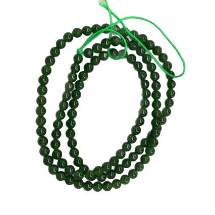 Prirodni Jasper, okrugli perli za privjesak, 108 perli, Hotan Jade, Čistoća I2