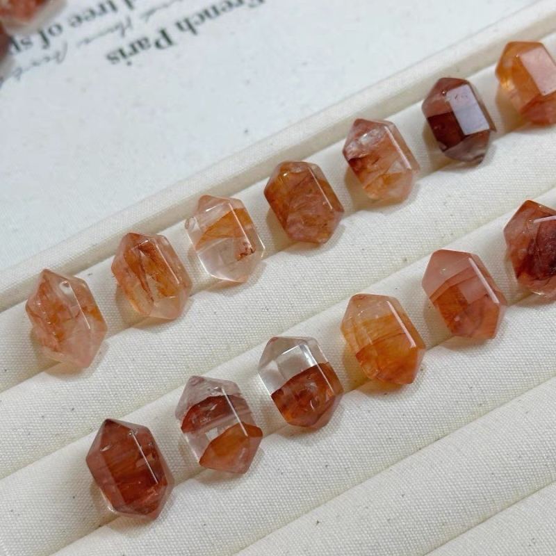 Kristāla DIY aksesuārs ar dubultiem punktiem hexagonālai kolonnai – amatniecības dāvanas, materiāls akmens, izskats Fēniks, 2024. gada pavasaris, zīmols Shang shangqian