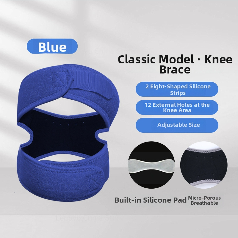 Sport térdvédő – vékony, lélegző neoprén anyag és szilikon patella rögzítéssel, felnőtteknek, kosárlabda