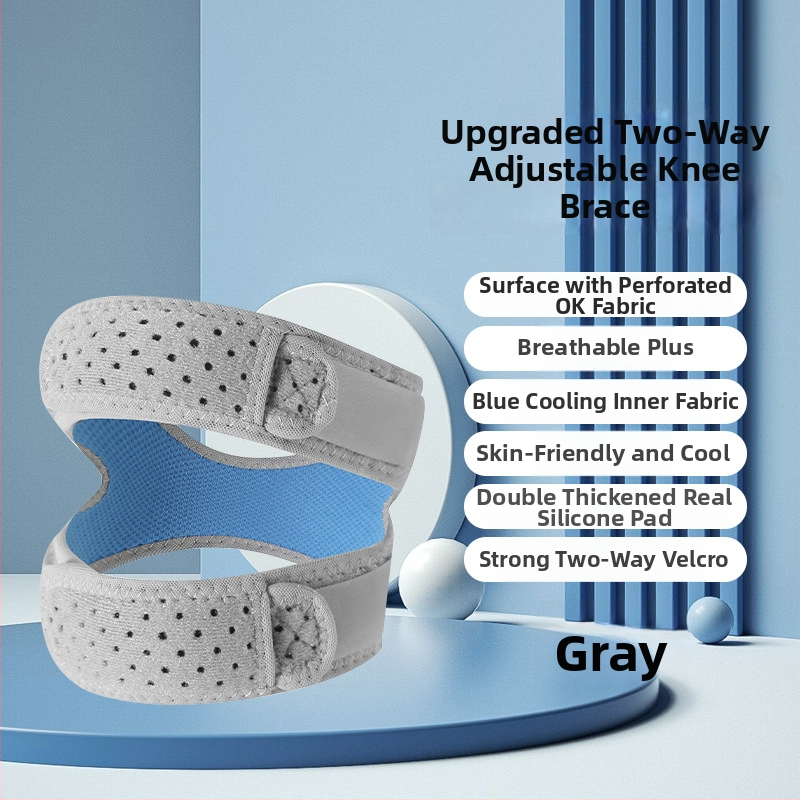 Sport térdvédő – vékony, lélegző neoprén anyag és szilikon patella rögzítéssel, felnőtteknek, kosárlabda