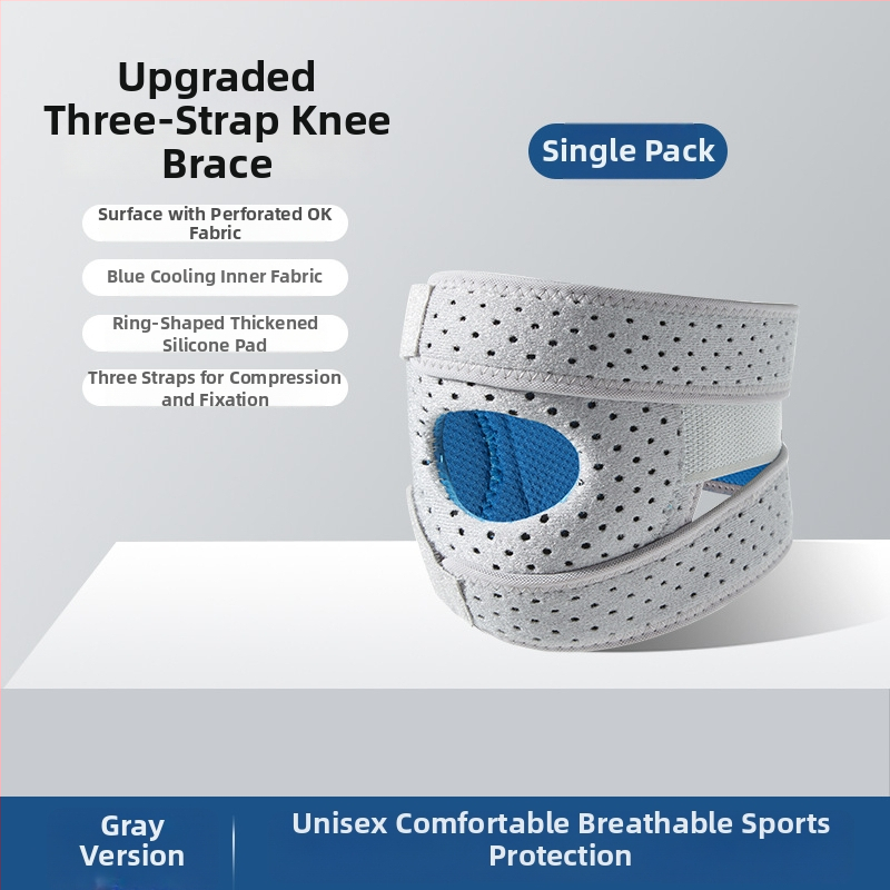 Sport térdvédő – vékony, lélegző neoprén anyag és szilikon patella rögzítéssel, felnőtteknek, kosárlabda