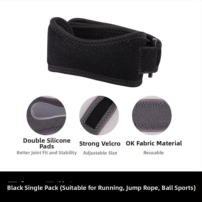 Sport térdvédő – vékony, lélegző neoprén anyag és szilikon patella rögzítéssel, felnőtteknek, kosárlabda