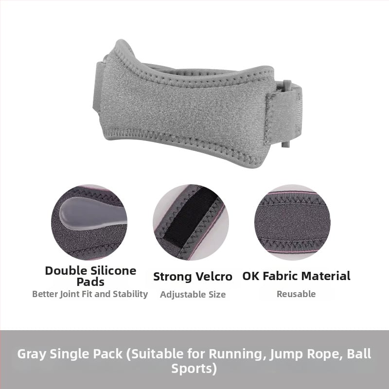 Sport térdvédő – vékony, lélegző neoprén anyag és szilikon patella rögzítéssel, felnőtteknek, kosárlabda