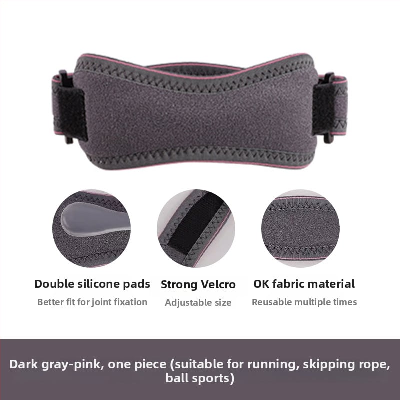 Sport térdvédő – vékony, lélegző neoprén anyag és szilikon patella rögzítéssel, felnőtteknek, kosárlabda