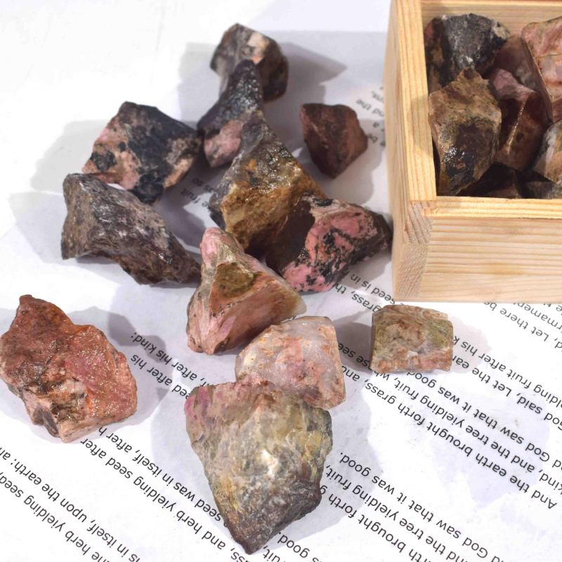 Rosepyroxene Piatră Difuzor Aromaterapie, Calcedonie Naturală, Claritate si1, Cu Formă, Personalizare Procesare