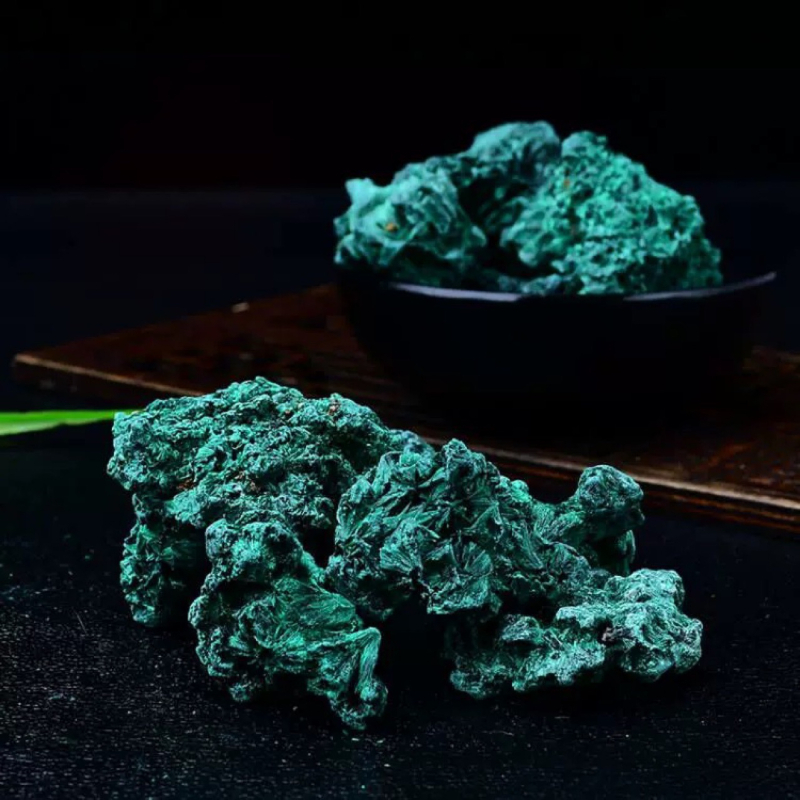Prirodni malahitni kristal, sirovi kamen za dekoraciju, veliki materijal za rezbarenje, mineralni uzorak, didaktički kristal