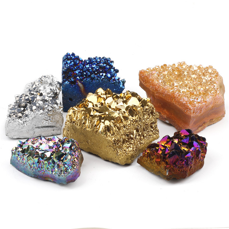 Ornament cu cluster de ametist natural, piatră prețioasă naturală, formă neregulată, claritate VS, piatră tăiată