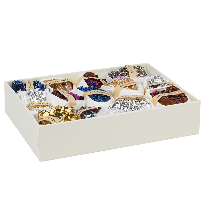 Ornament cu cluster de ametist natural, piatră prețioasă naturală, formă neregulată, claritate VS, piatră tăiată