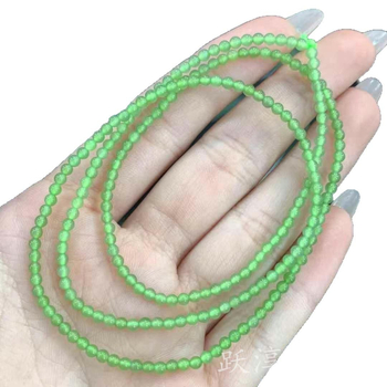 Bratara din jasper cu mărgele rotunde, luciu neted, piatră naturală, ambalare personalizabilă