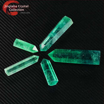 Εξάγωνος πρίσμα φθοριτης κρύσταλλος – ενεργειακή στήλη, μονό ακμή, χειροποίητο διακοσμητικό δείγμα ορυκτών