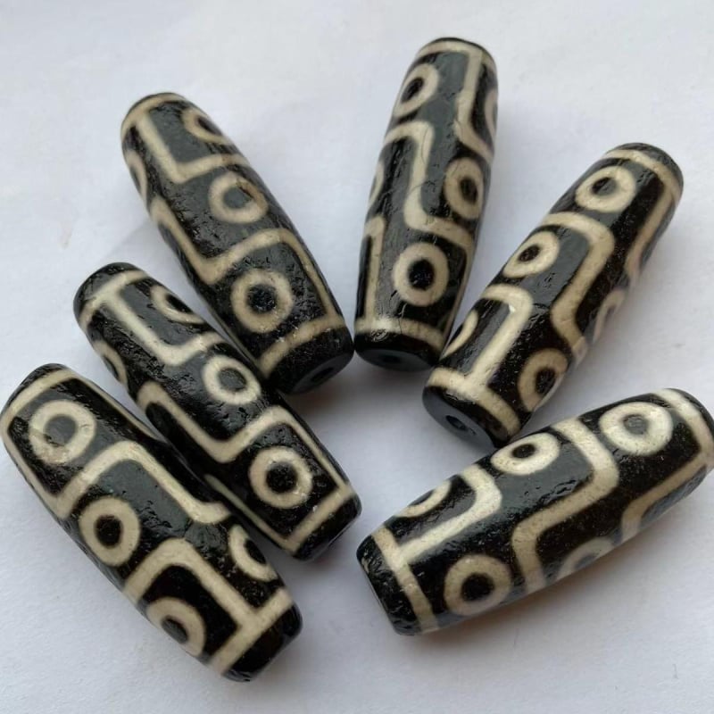 Σετ κοσμημάτων από αχάτη με εννέα μάτια, μοτίβο φλοιού πορτοκαλιού και υφή ανοικτής κόκκωσης