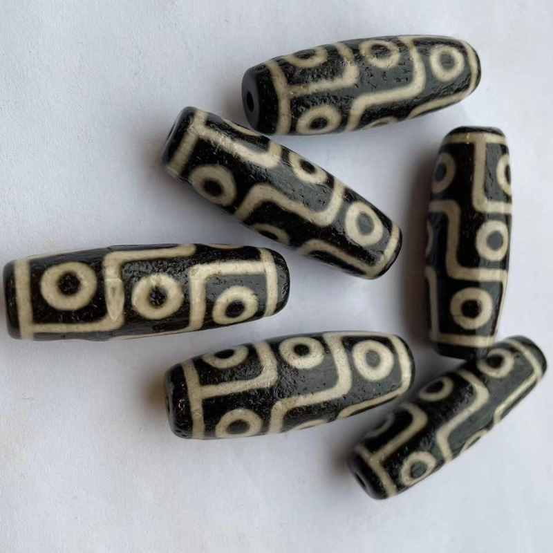 Σετ κοσμημάτων από αχάτη με εννέα μάτια, μοτίβο φλοιού πορτοκαλιού και υφή ανοικτής κόκκωσης