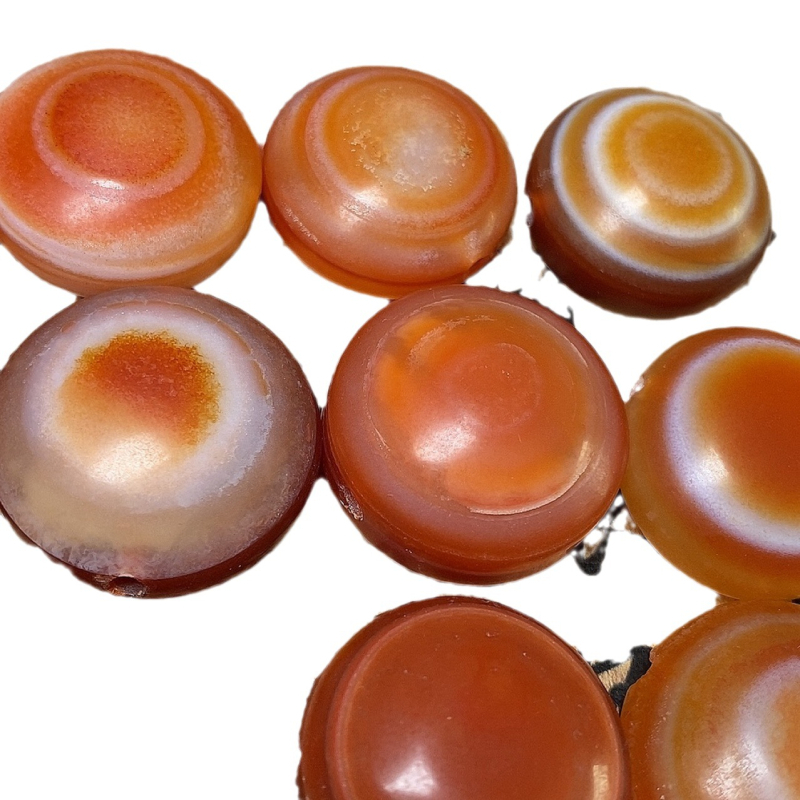 Ahāta acs kulons - tīģera raksts (neapstrādāts akmens, Bayu, Liaoning)