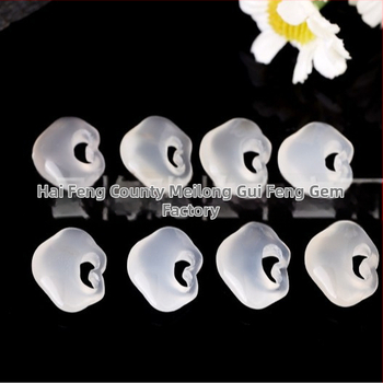 Ruyi kulons no agāta, dabiskais chalcedonīts, nepārstrādāts akmens DIY rotaslietām