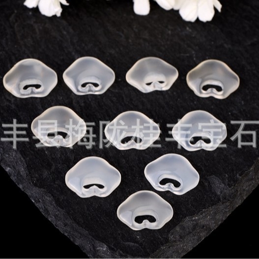 Ruyi kulons no agāta, dabiskais chalcedonīts, nepārstrādāts akmens DIY rotaslietām