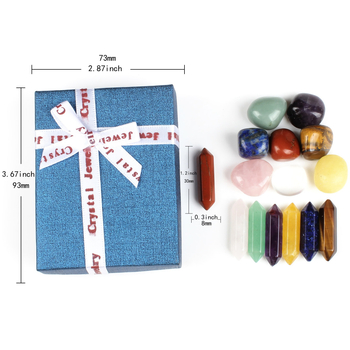 Set din piatră naturală, șapte bucăți, coloane hexagonale cu vârfuri duble, pietre brute pentru bijuterii DIY, origine Zhejiang