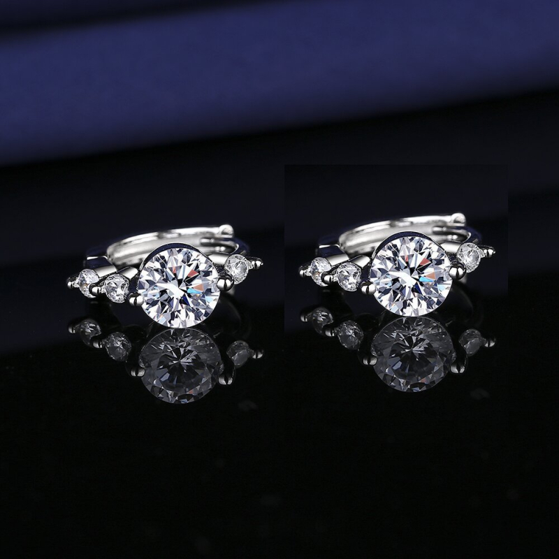 Bakarne naušnice s dijamantnom prevlakom, Fashion OL stil za žene