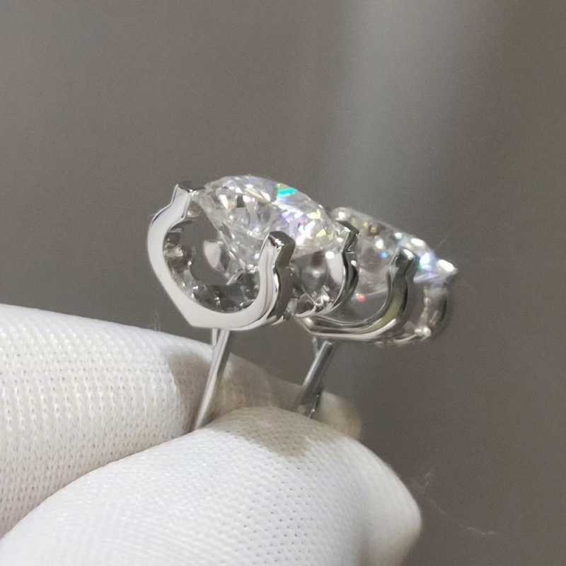 Naušnice od srebra 925 – jednostavan unisex geometrijski dizajn, težina oko 2 g, model 0255