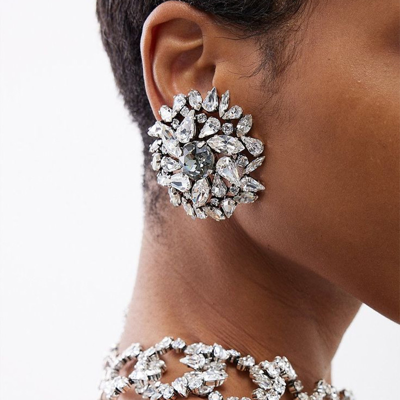 Fülbevalók - Rhinestone, geometriai típus, elektroplating, nőknek, fashion OL