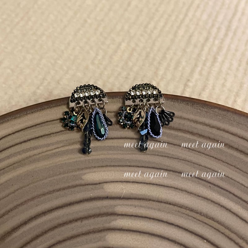 Naušnice - Nišni dizajn, polukružni lančić s resicama, legura, 925 srebrni post, ammjoo