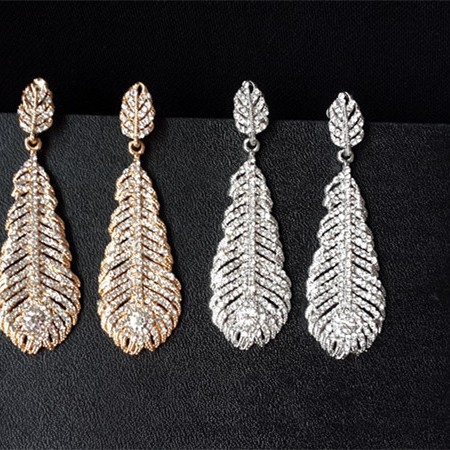 Ženske naušnice od legure - jednostavan stil, LG, proljeće 2025