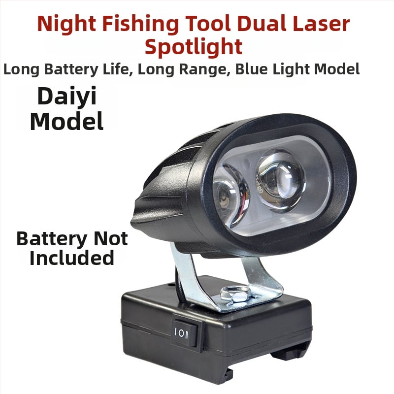 LED darbojo darbo lemputė su ličio baterija – universal, 100W, 12–80V, 5000K, LED tarnavimo laikas 5000 h, aliuminio ir plastiko korpusas