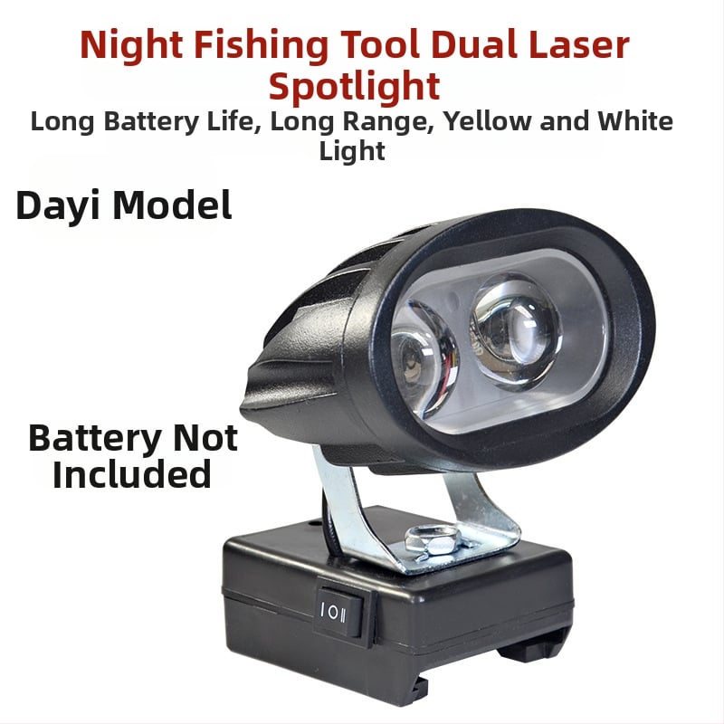 LED darbojo darbo lemputė su ličio baterija – universal, 100W, 12–80V, 5000K, LED tarnavimo laikas 5000 h, aliuminio ir plastiko korpusas