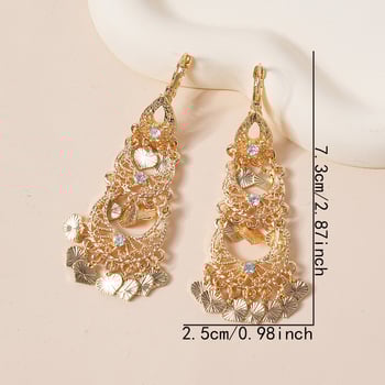 Σκουλαρίκια U-σχήματος, στυλ ελαφριάς πολυτέλειας, φθινόπωρο 2024, κράμα ψευδάργύρου