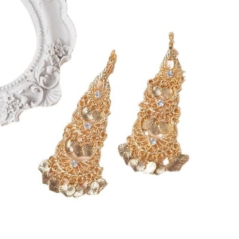 Σκουλαρίκια U-σχήματος, στυλ ελαφριάς πολυτέλειας, φθινόπωρο 2024, κράμα ψευδάργύρου