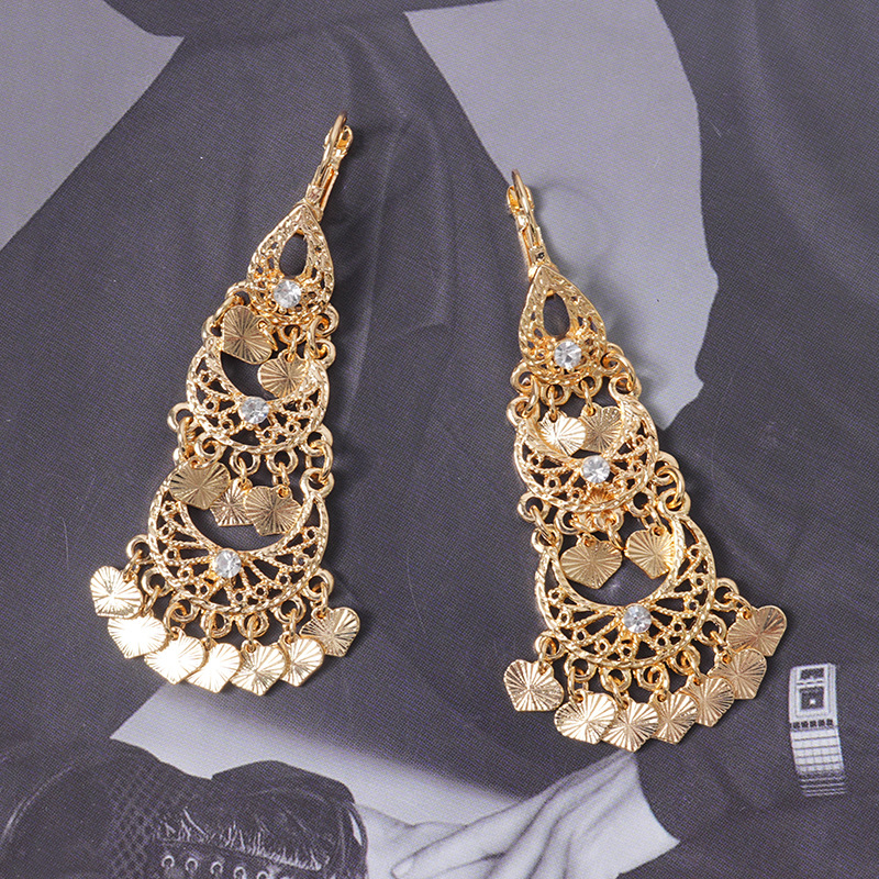 Σκουλαρίκια U-σχήματος, στυλ ελαφριάς πολυτέλειας, φθινόπωρο 2024, κράμα ψευδάργύρου