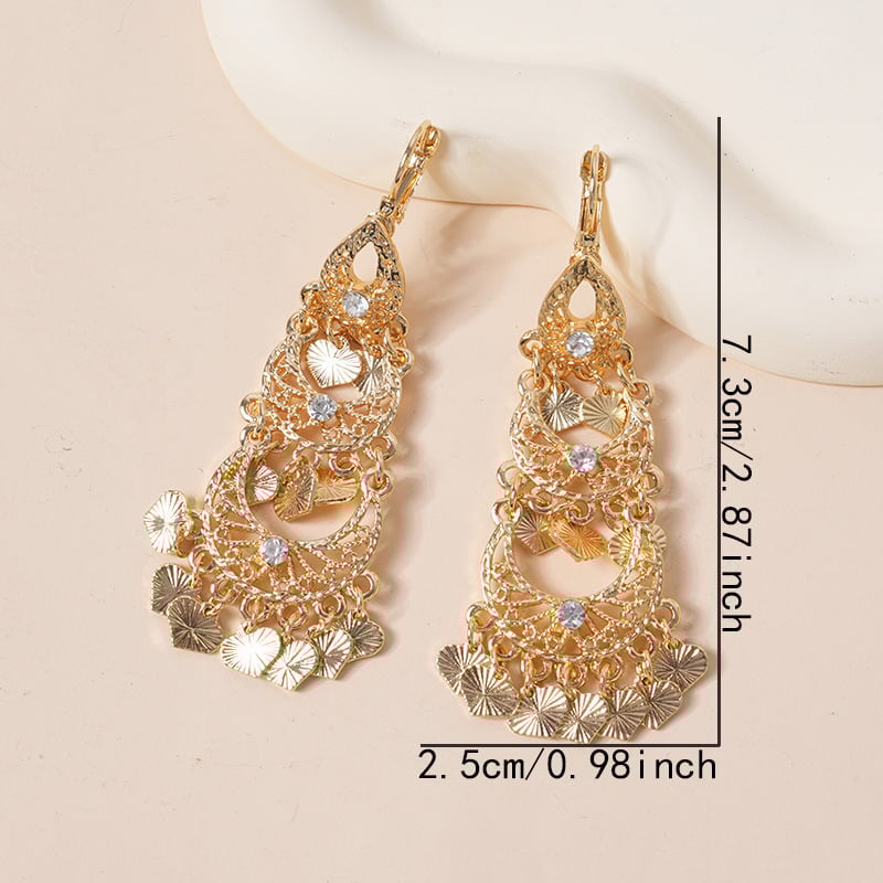 Σκουλαρίκια U-σχήματος, στυλ ελαφριάς πολυτέλειας, φθινόπωρο 2024, κράμα ψευδάργύρου