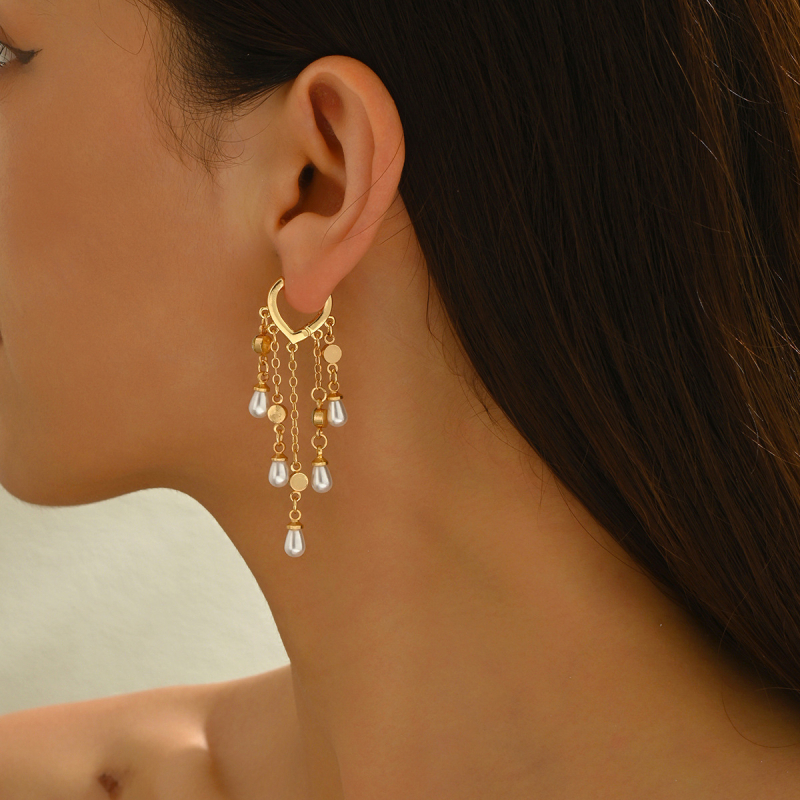 Naušnice srcolnog oblika od cinkovog legura, elektroplatirane, jednostavan zatvarač za uho, proljeće 2025 (srcolični oblik; cinkov legura; elektroplatirano; jednostavan zatvarač; proljeće 2025)