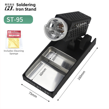 Lituoklio laikiklis ST-90, metalinis laikiklis litavimui, 220V, naudojimas: suvirinimas ir techninė priežiūra