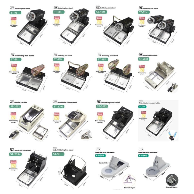 Lituoklio laikiklis ST-90, metalinis laikiklis litavimui, 220V, naudojimas: suvirinimas ir techninė priežiūra