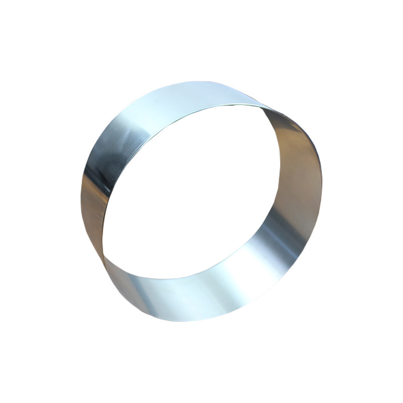 Formă mousse din oțel inoxidabil, inel rotund pentru coacere