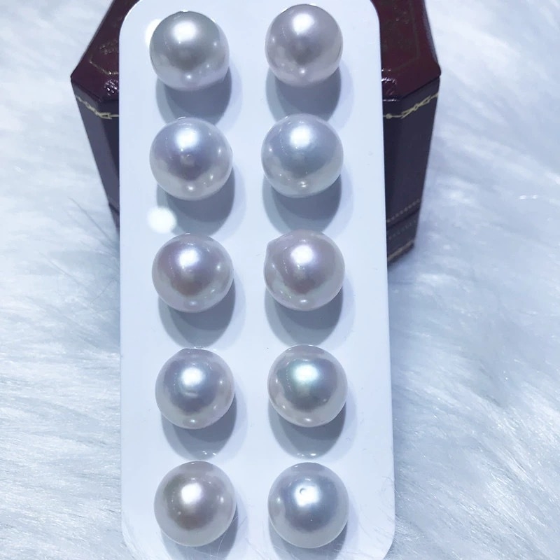 Edisoni mageveepärlid — peaaegu ümmargused paljad pärlid DIY ehete jaoks