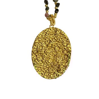 Ogrlica s prirodnim baroknim biserom, bakreni privjesak, Bi Xi lanac, elektroplatinirano 18K zlatom, težina 20 g