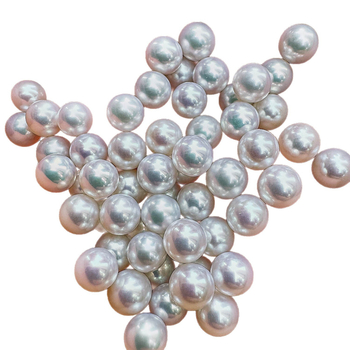 Kisspearl Édesvízi gyöngyök, gömb alakú gyöngyök, magas fényesség, 2025 tavasza