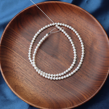 Perle de apă dulce, rotunde aproape, mate, pentru bijuterii DIY, șir de aproximativ 39 cm, aproximativ 105 bucăți