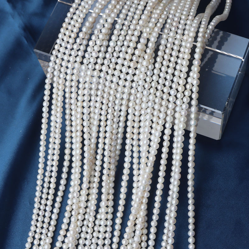 Perle de apă dulce, rotunde aproape, mate, pentru bijuterii DIY, șir de aproximativ 39 cm, aproximativ 105 bucăți