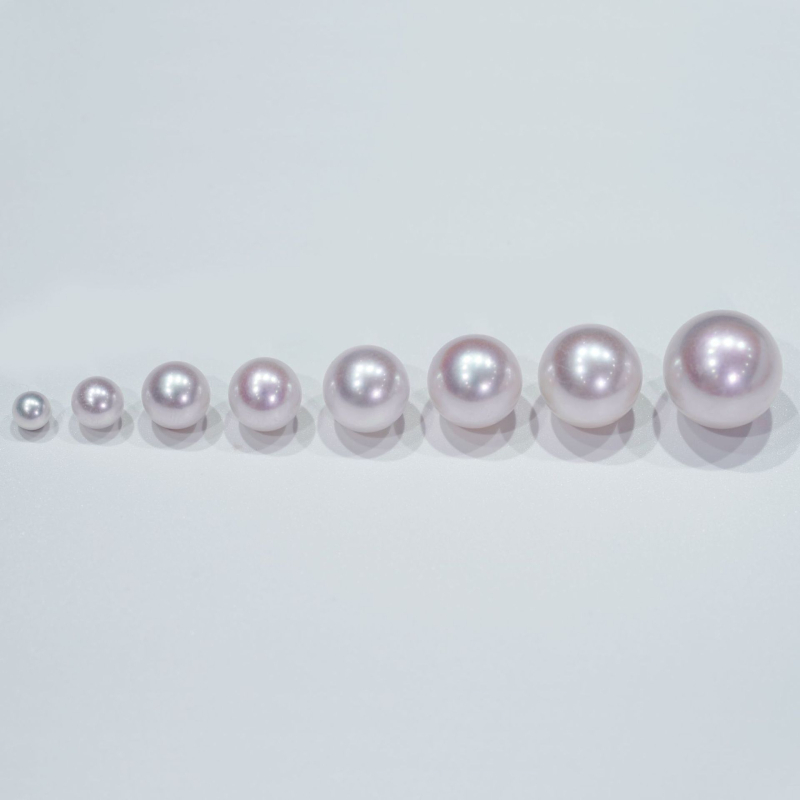 Édesvízi kerek gyöngyök, magas fény, nyers gyöngyök, szabad gyöngyök