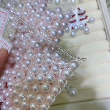 Akoya tengervíz gyöngyei, kerekek, nyers gyöngyök DIY-hoz, 2023 tavasz