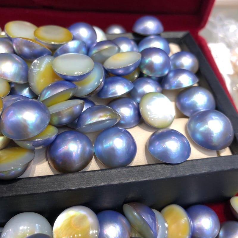 Mabei World plavo-srebrne morske biserne, gole perle, klasifikacija, 11-21 mm