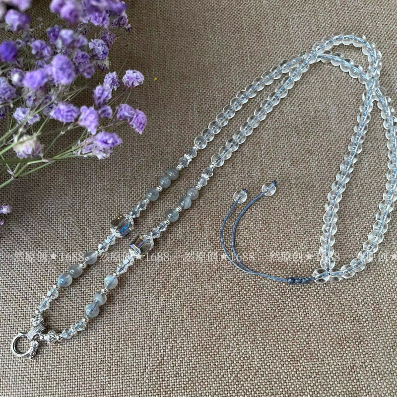 Colier din material perlat, finisaj electroplacat, pandantiv din cupru, lansare primăvara 2025, stil Ins