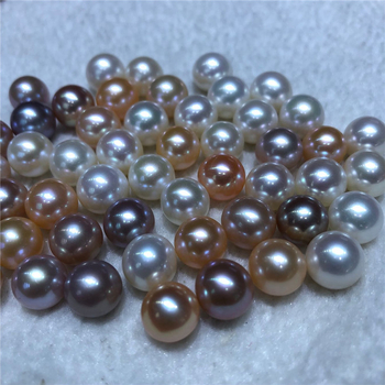 10-12 mm prirodne slatkovodne bisere, okrugle perle, AAAA+ kvalitete, za DIY, poluprobijene bisere