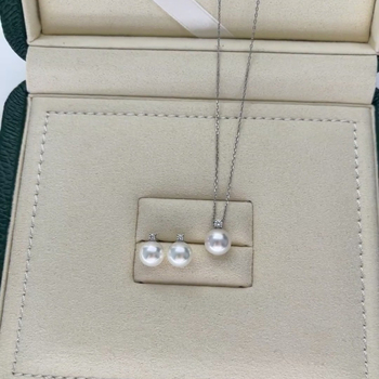 Édesvízi gyöngy medál, kör alakú, 925 ezüst, Zhuji, 2024 nyár